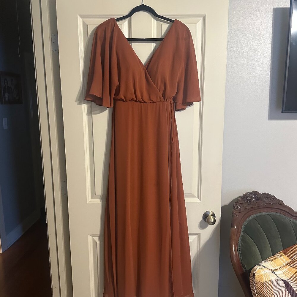 Sorella Vita 9408 Bridesmaid Dress – Burnt Orange Sz 6